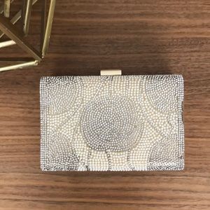 New embellished crystal box purse